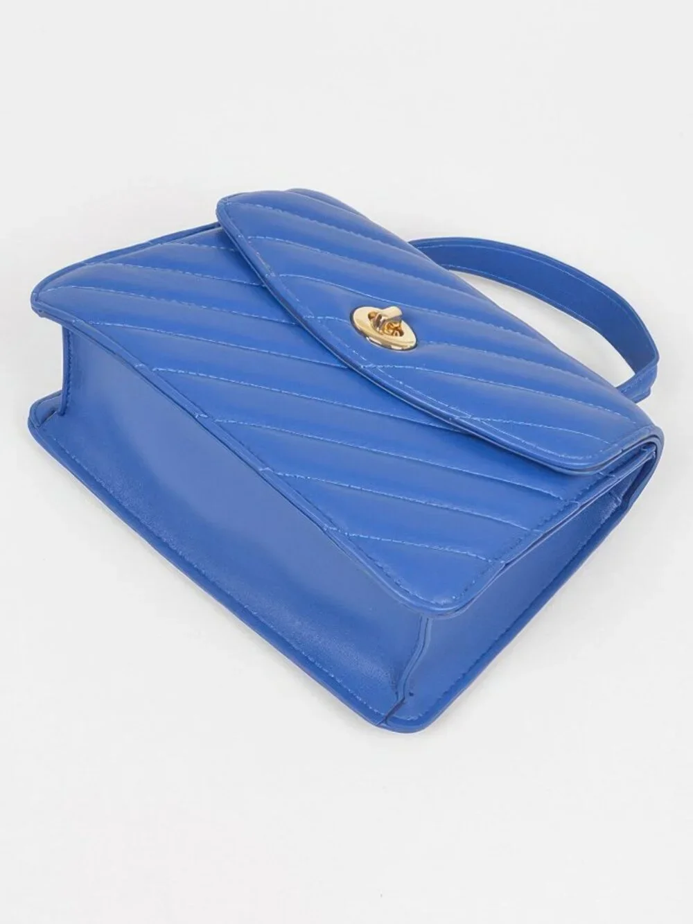 Quilted Top Handle Flap Bag
